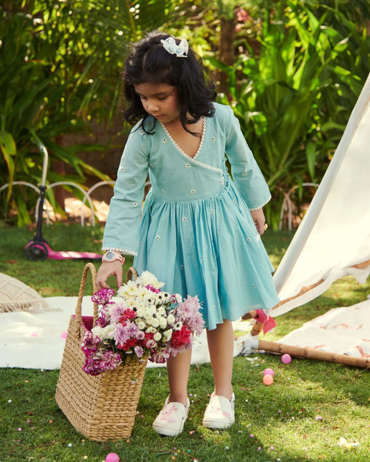 Daisy Embroidered Cotton Dress My Store