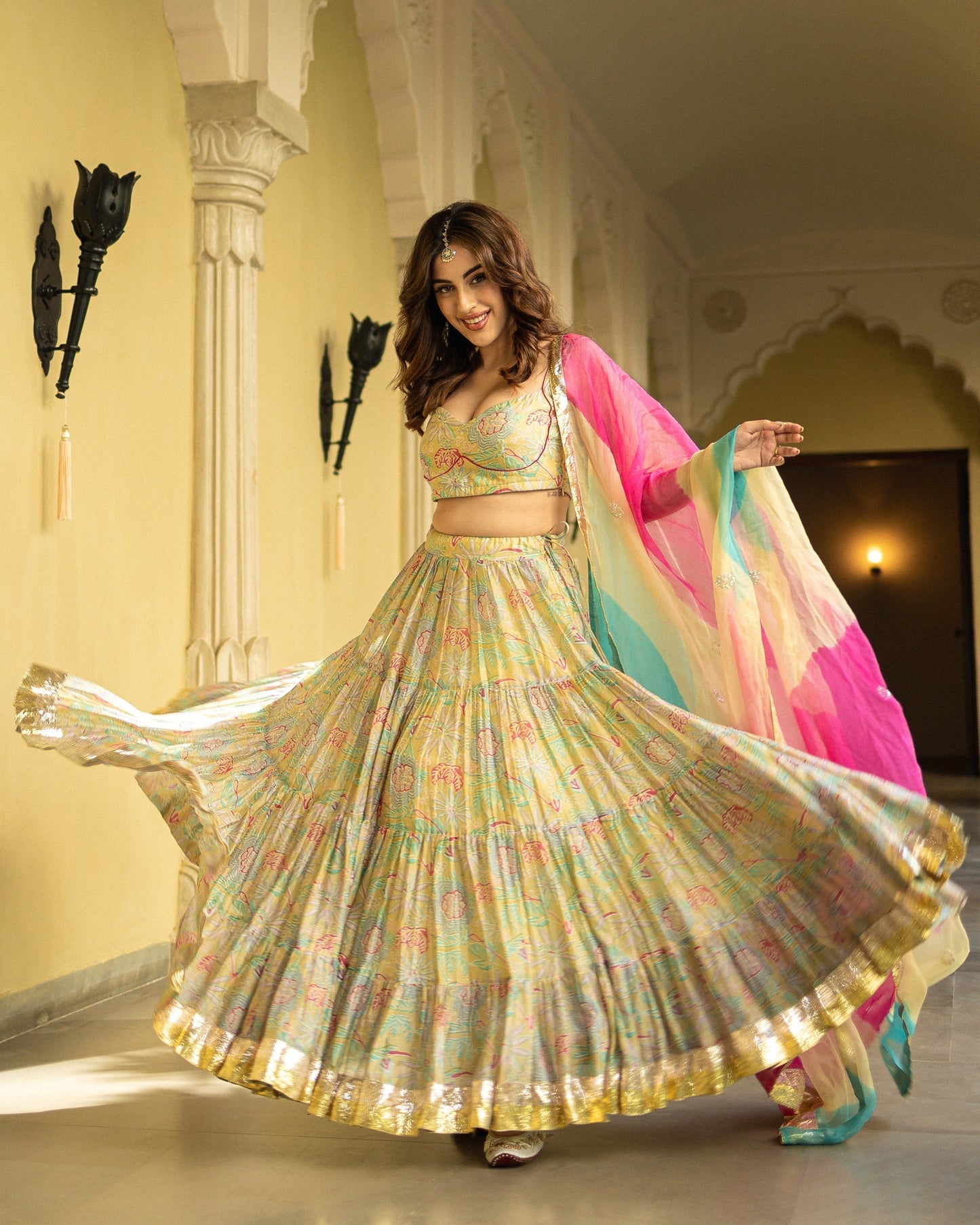 Ayla Chanderi Lehenga Set My Store