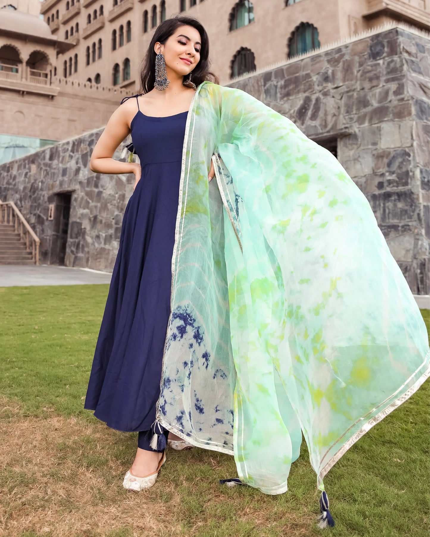 Dark Knight Tie Dye Gota Suit Set My Store