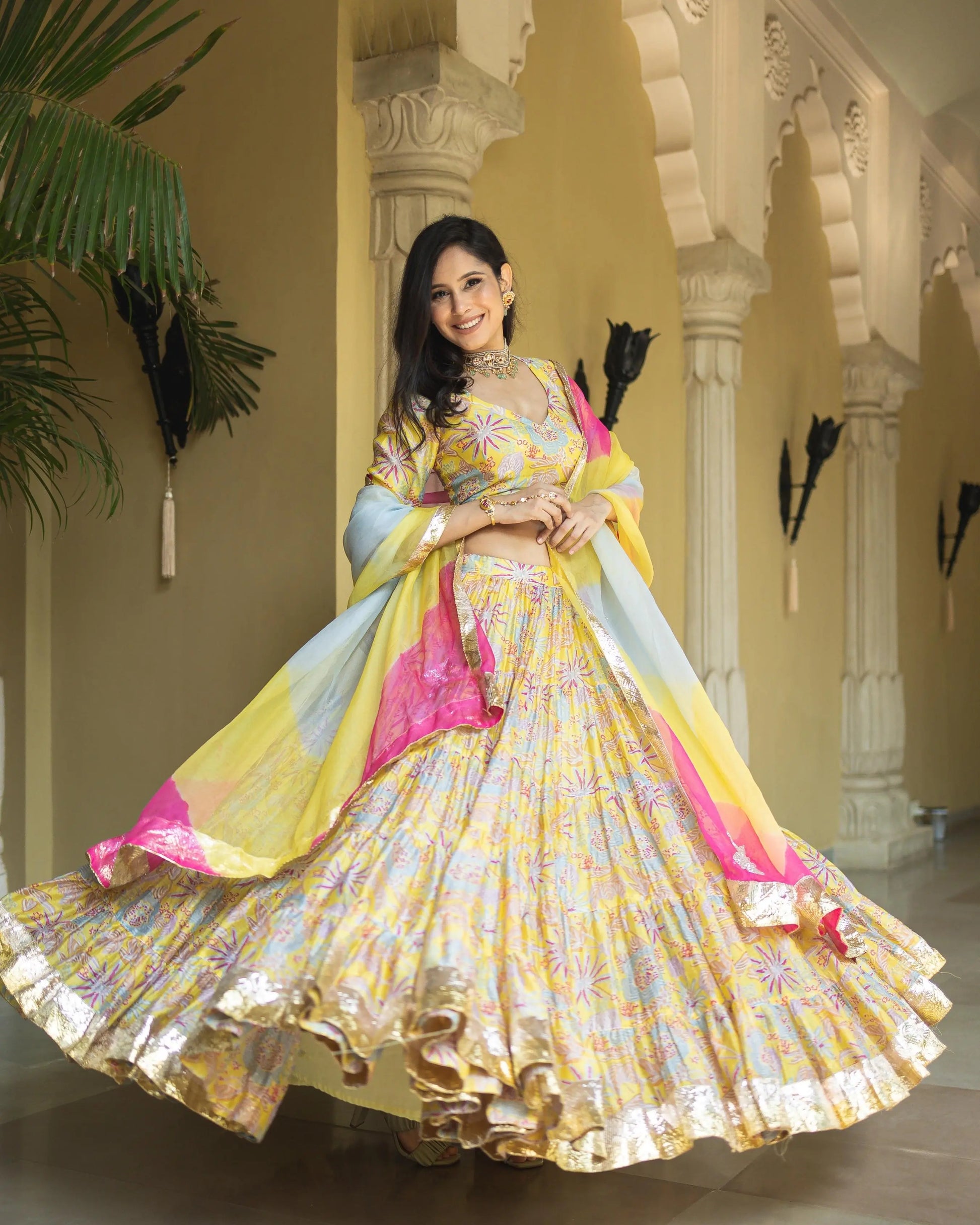 Chandni Chanderi Lehenga Set My Store