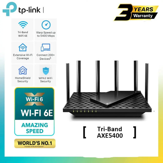 TP-Link AXE5400 Archer AXE75 Tri-Band Gigabit OneMesh Wi-Fi 6E Router