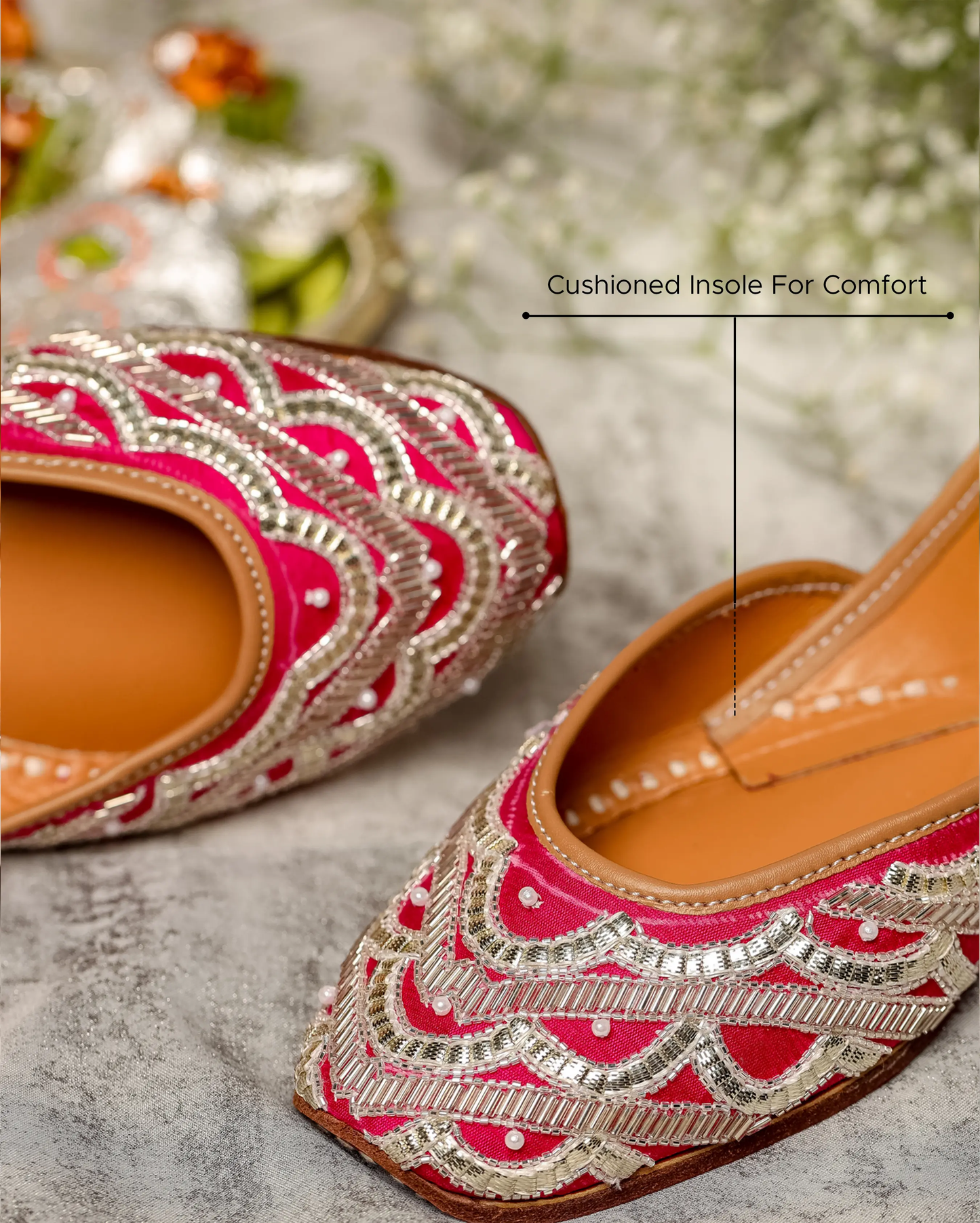 Spanish Pink Handcrafted Jutti My Store