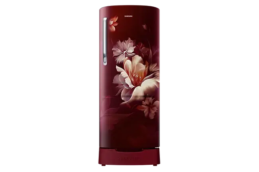 Samsung 183L 3 Star Digital Inverter, Direct-Cool Refrigerator Midnight Blossom Red (RR20D1823RZ-HL) My Store