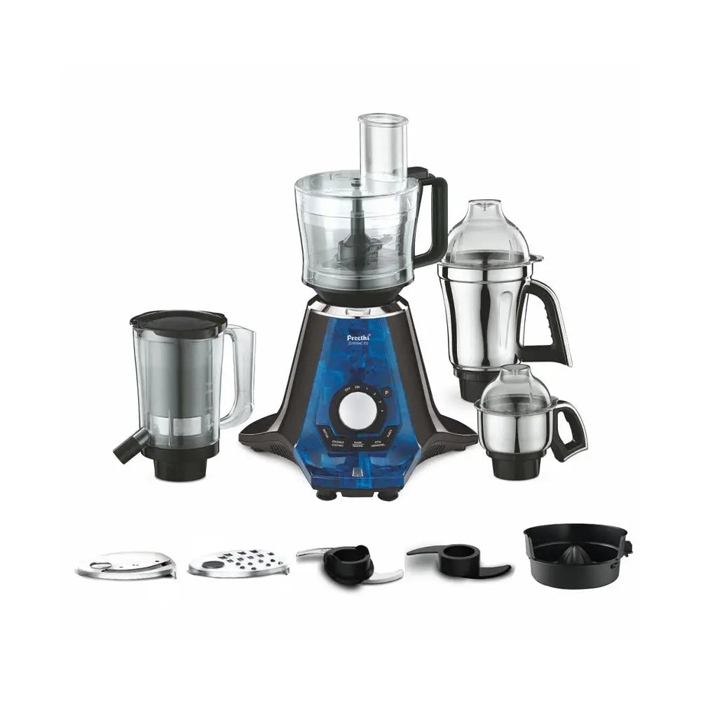Preethi Zodiac 2.0 MG-255 Mixer Grinder, 1000 watt, Black/Blue, 4 Jars My Store