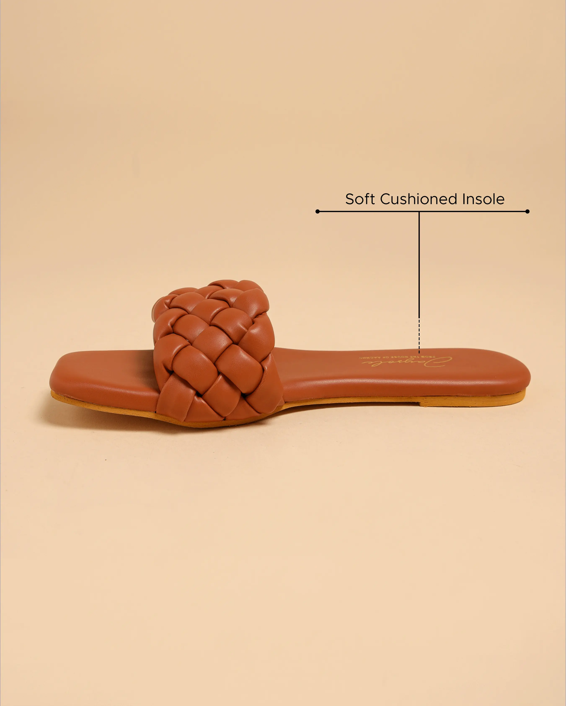 Toasted Nut Braided Slides My Store
