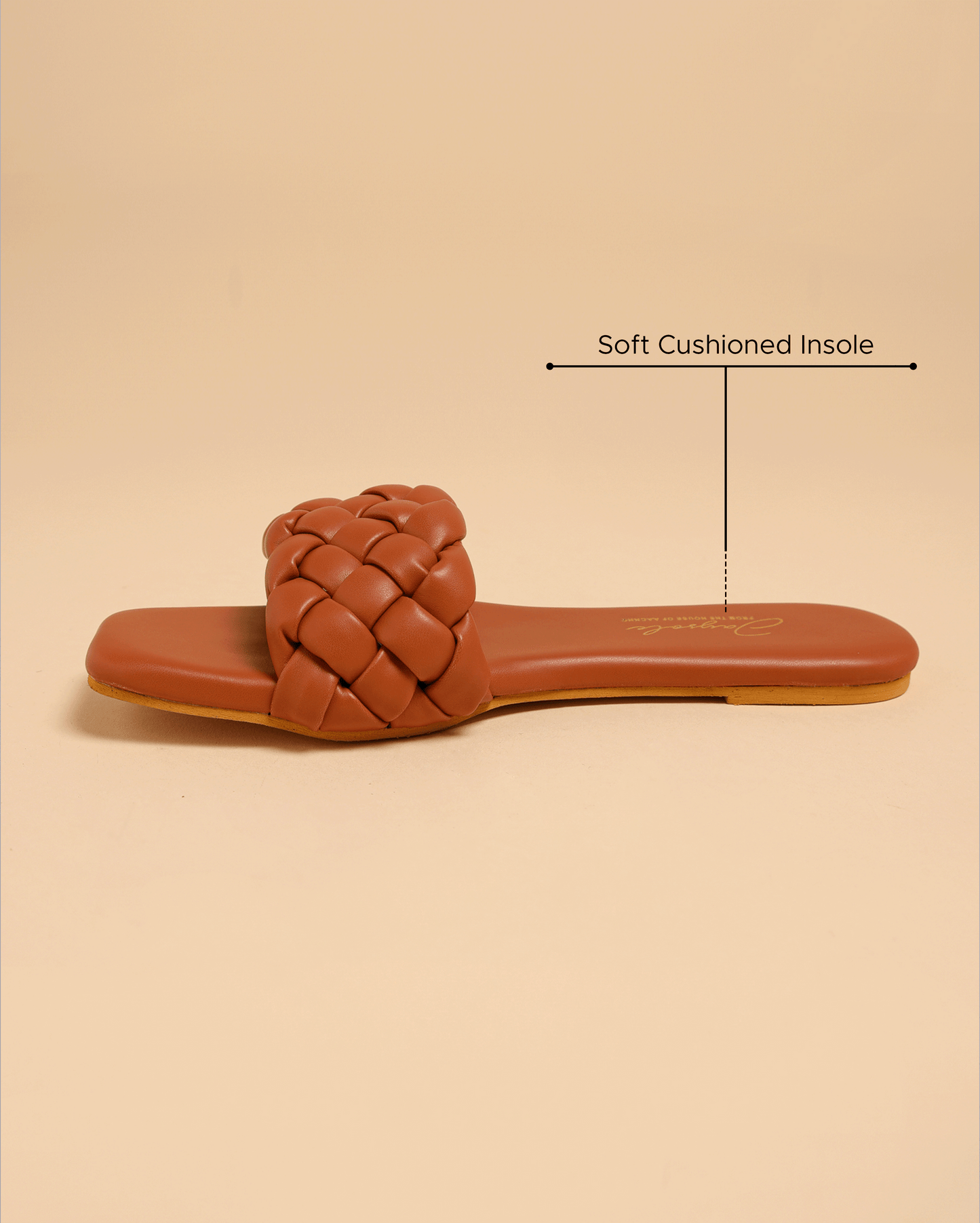 Toasted Nut Braided Slides My Store