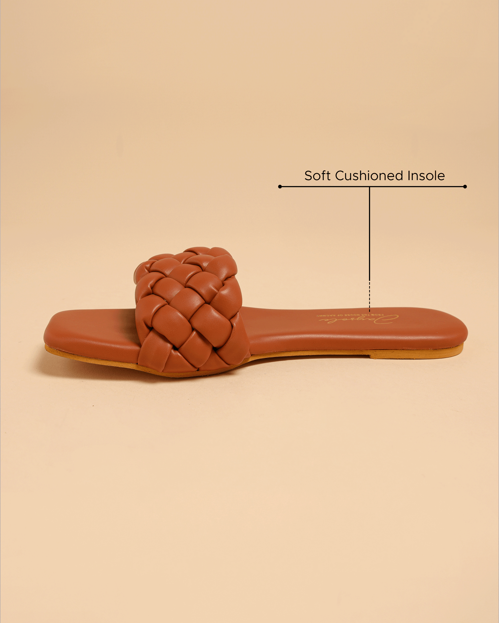 Toasted Nut Braided Slides My Store