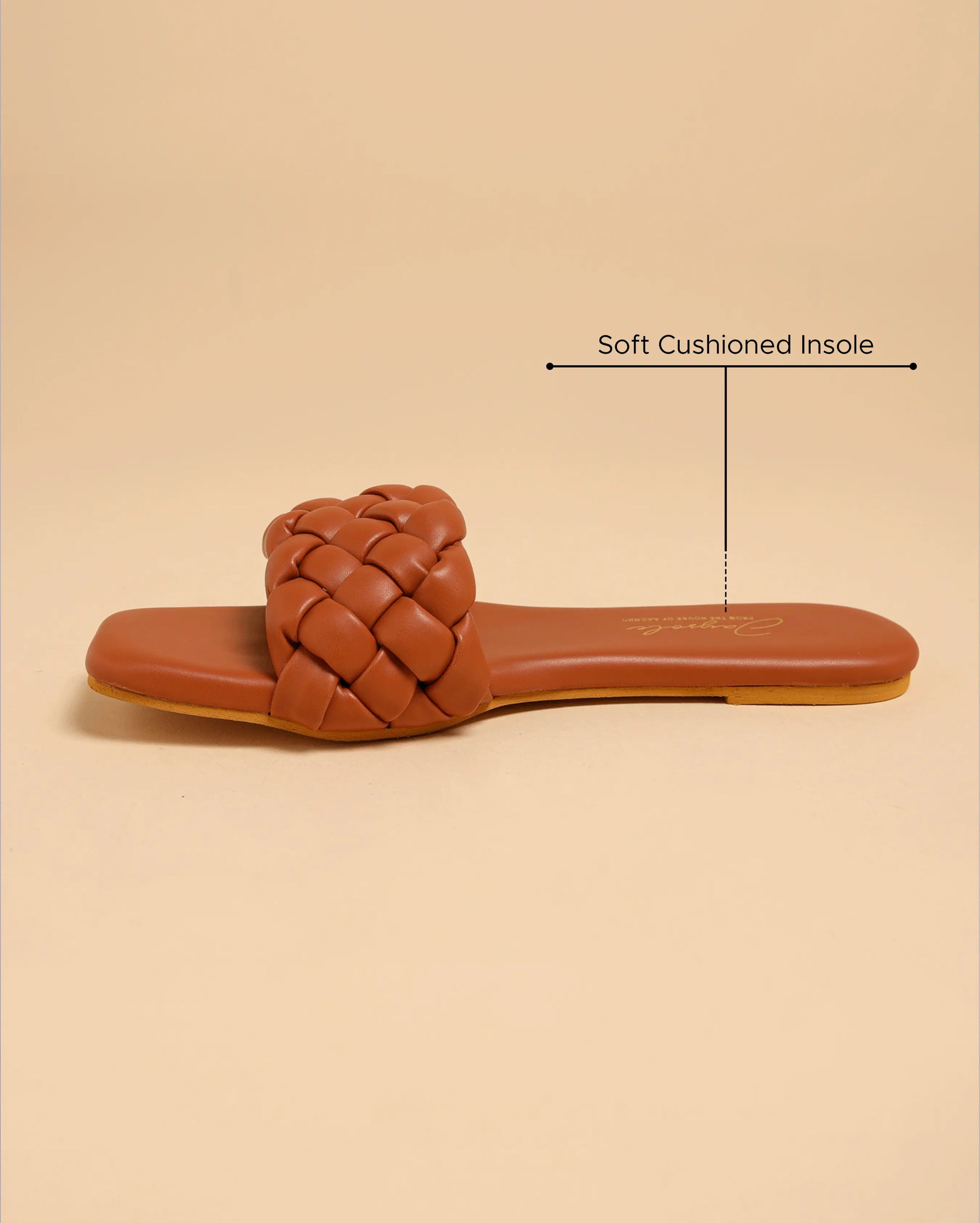 Toasted Nut Braided Slides My Store