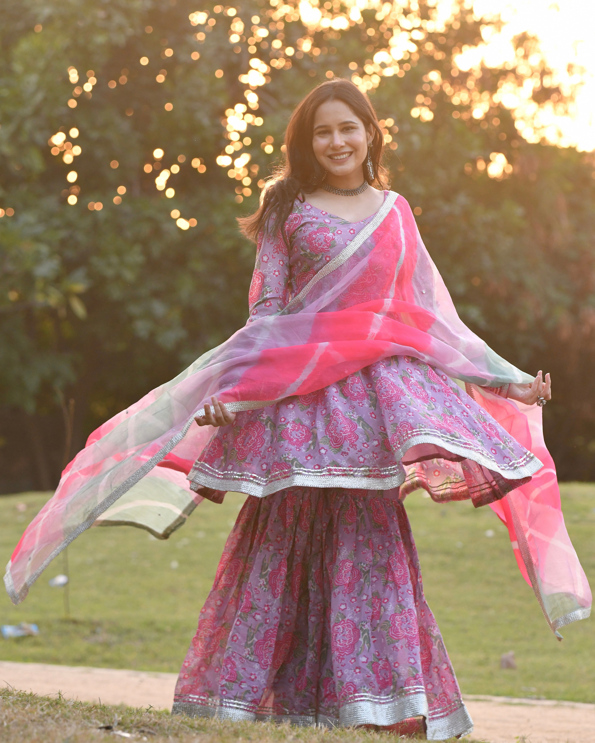 Candra Chanderi Sharara Set My Store