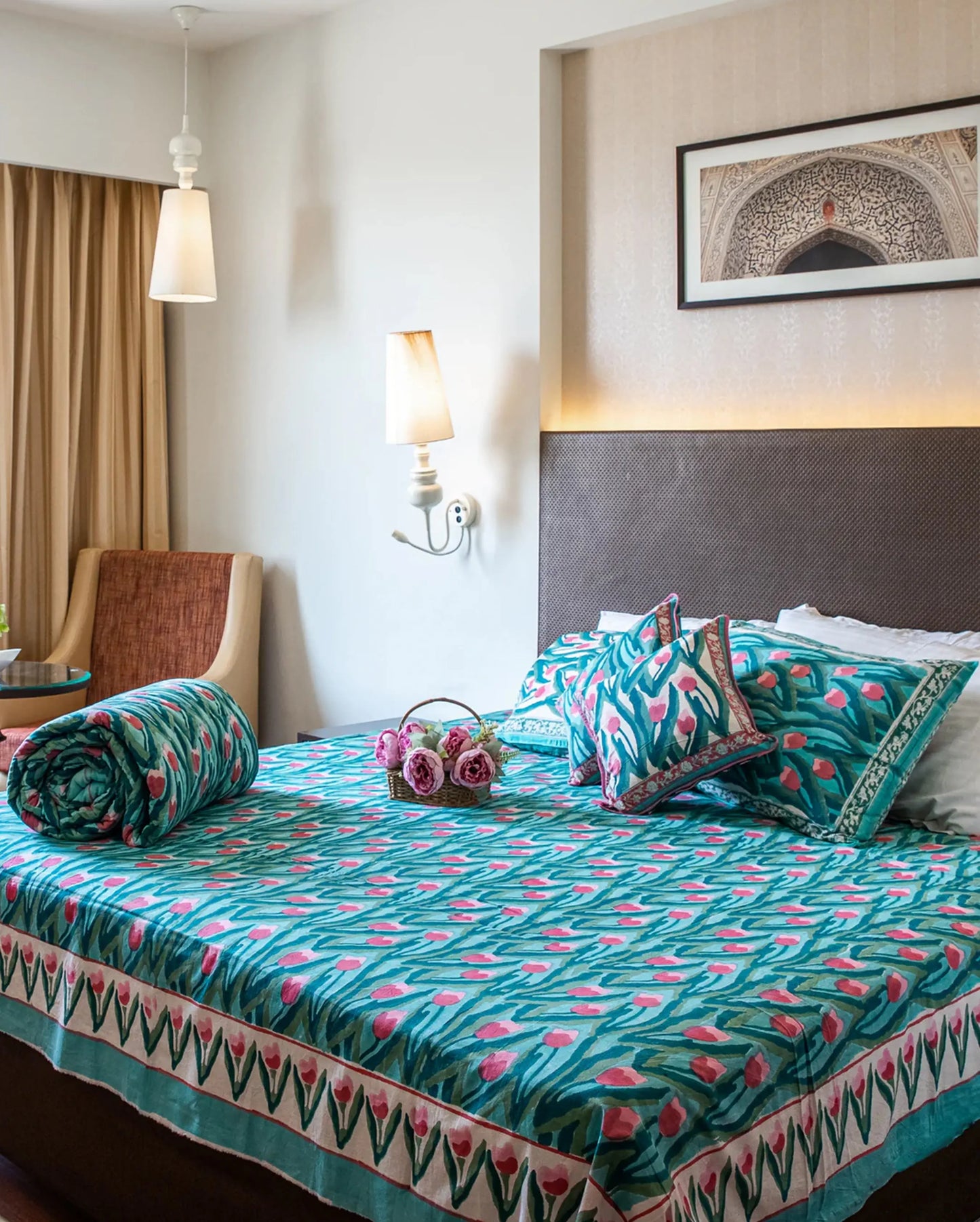 Pacific Handblock Printed Bedding Set My Store