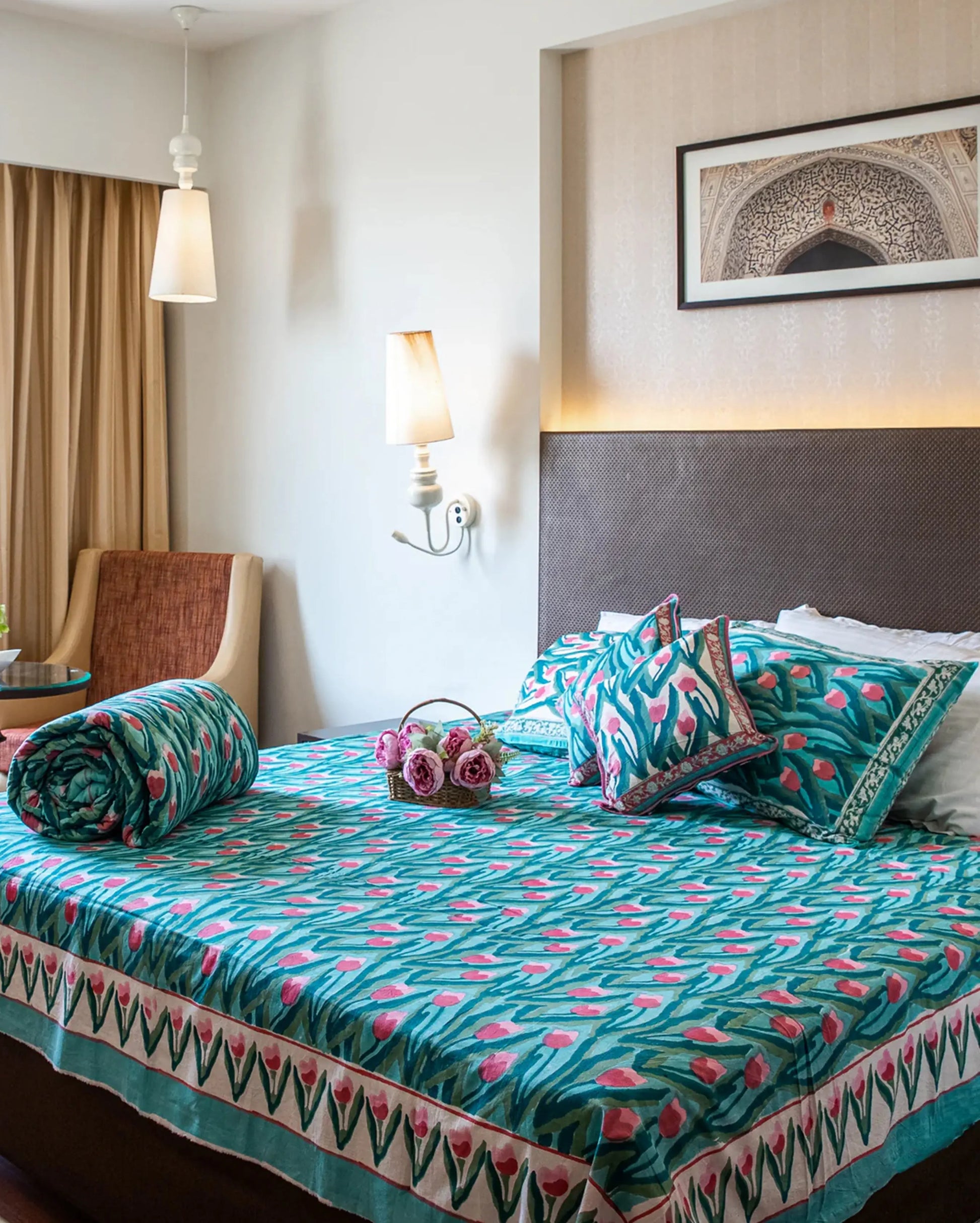 Pacific Handblock Printed Bedding Set My Store