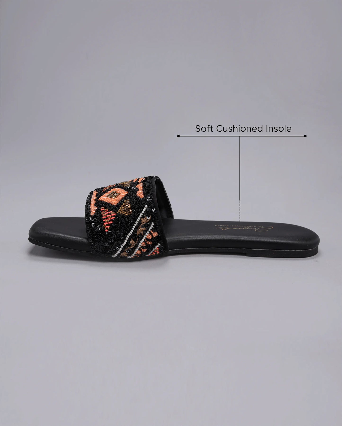 Black Beetle Handcrafted Flats My Store