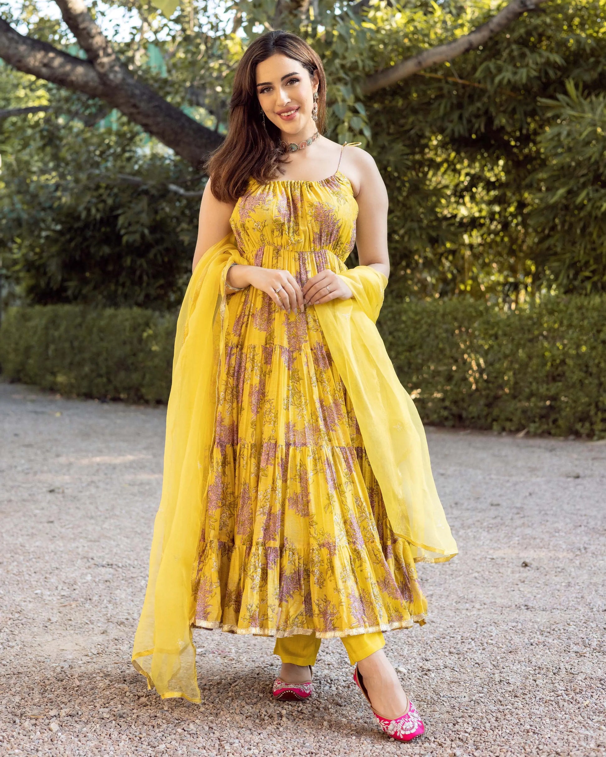 Surajmukhi Chanderi Suit Set My Store