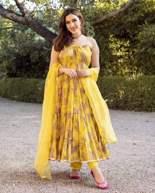 Surajmukhi Chanderi Suit Set My Store