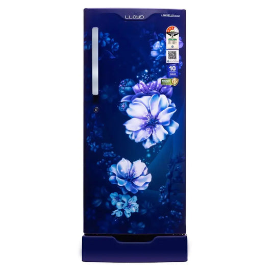 Lloyd 188 L 5 Star Direct Cool Refrigerator, Cherry Blossom Blue (GLDF205SCBS2LC) My Store