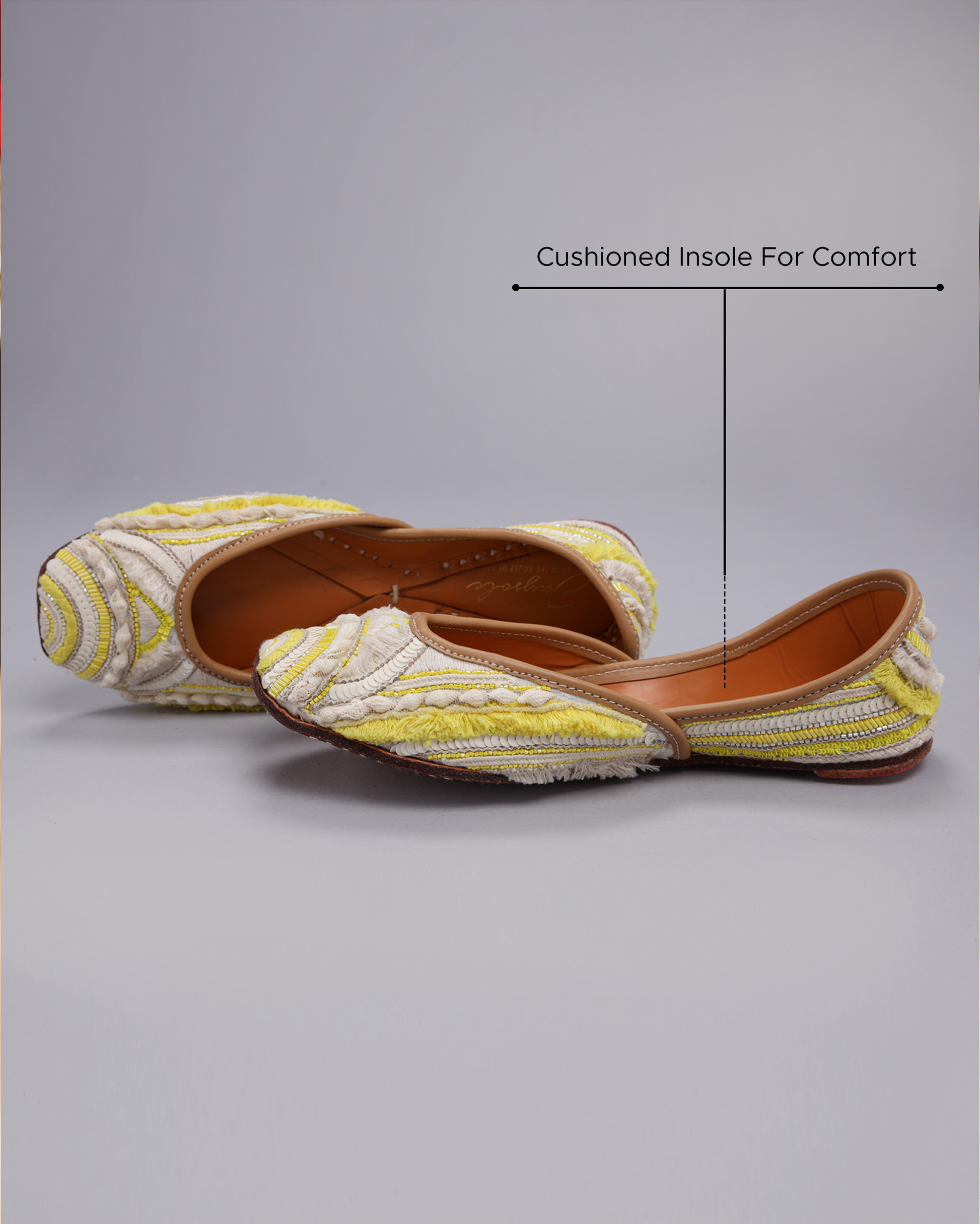 Spun Yellow Handcrafted Jutti My Store