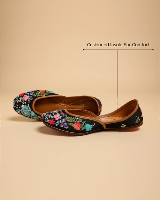 Black Bing Handcrafted Jutti My Store