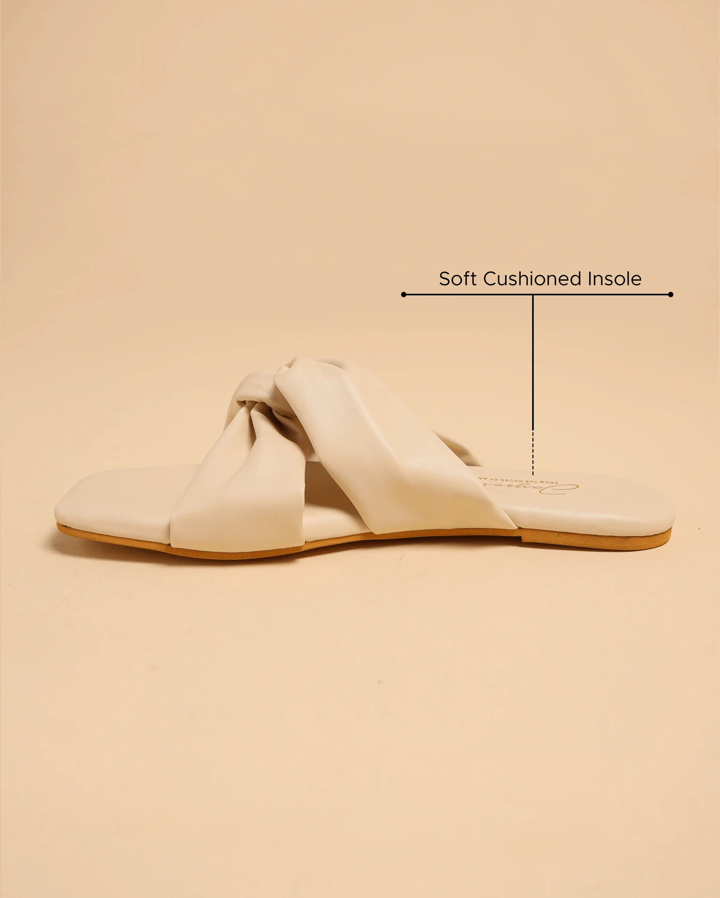 Oyster White Twisted Flats My Store