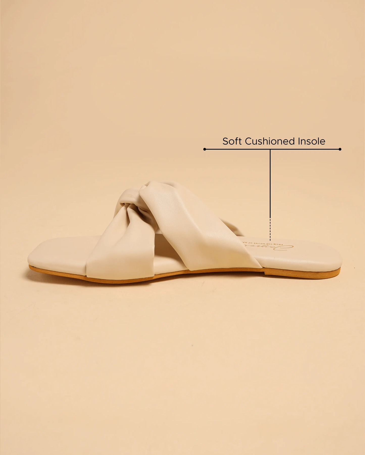 Oyster White Twisted Flats My Store