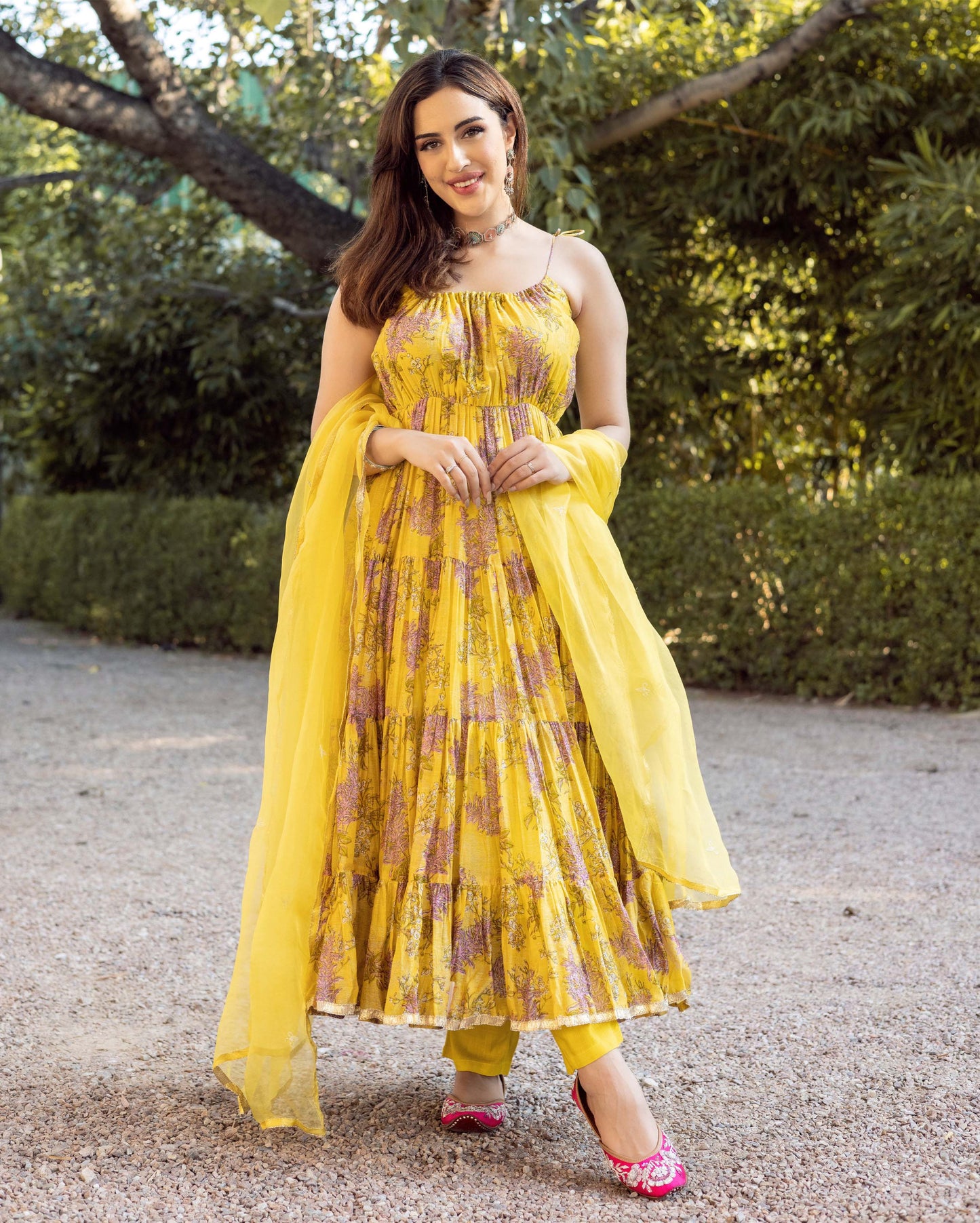 Surajmukhi Chanderi Suit Set My Store