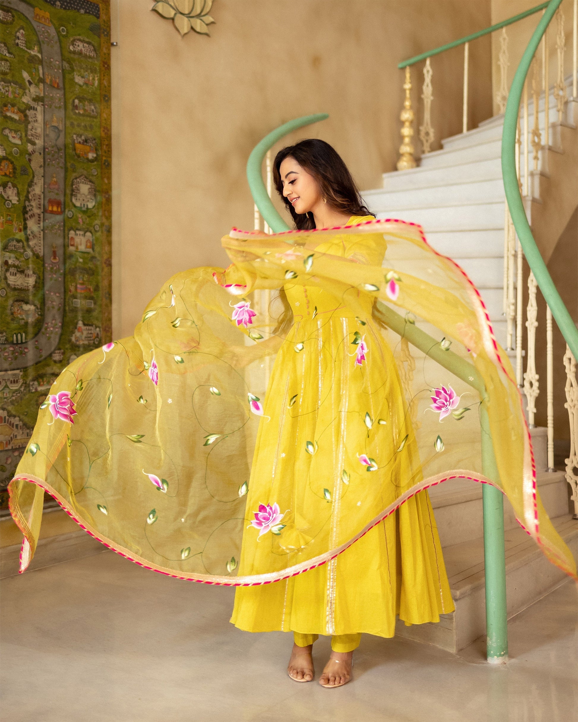 Dhanyasri Handpainted Suit Set My Store