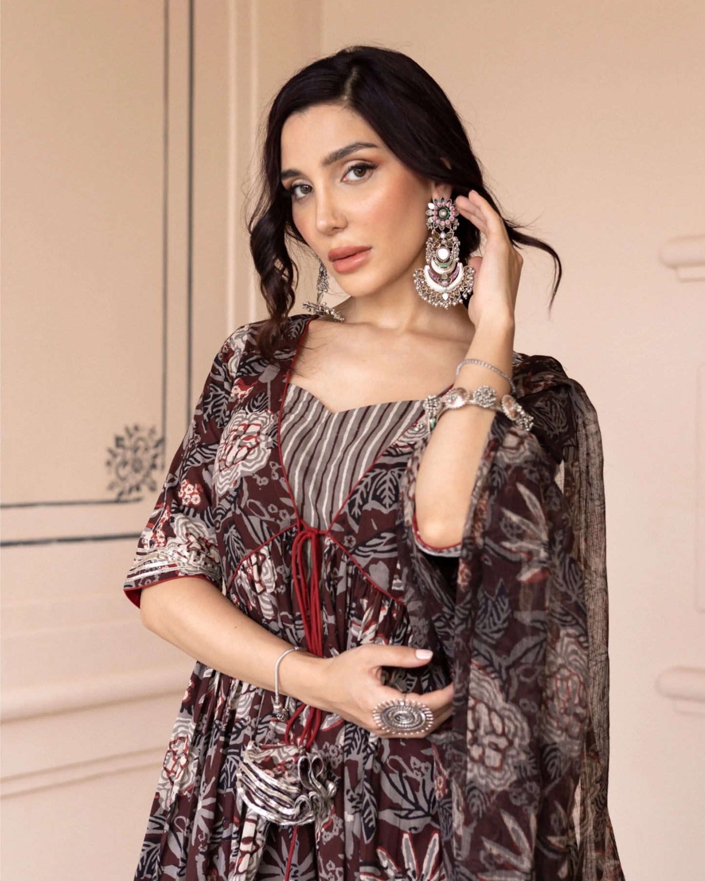 Talao Handblock Gotapatti Sharara Set My Store