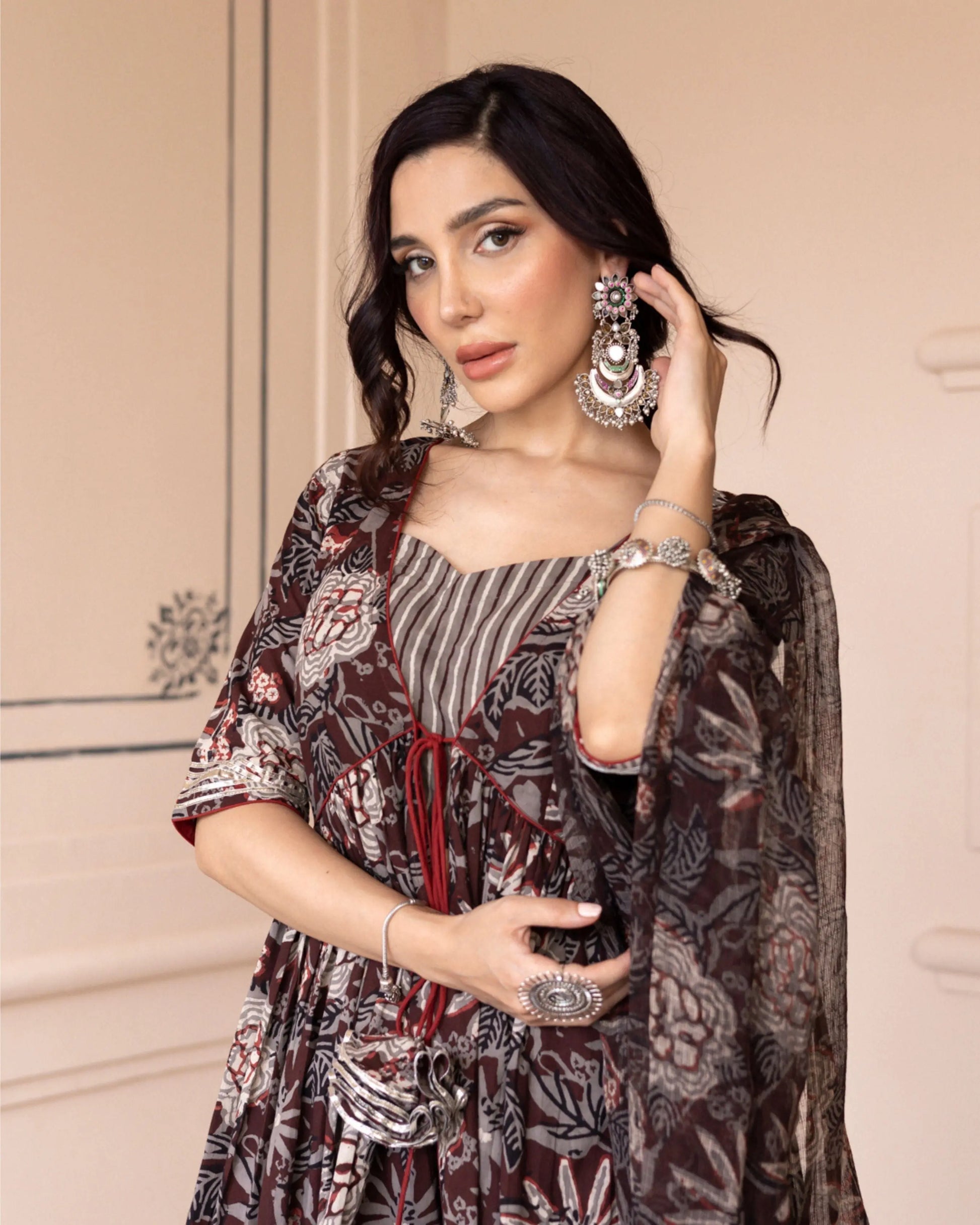 Talao Handblock Gotapatti Sharara Set My Store