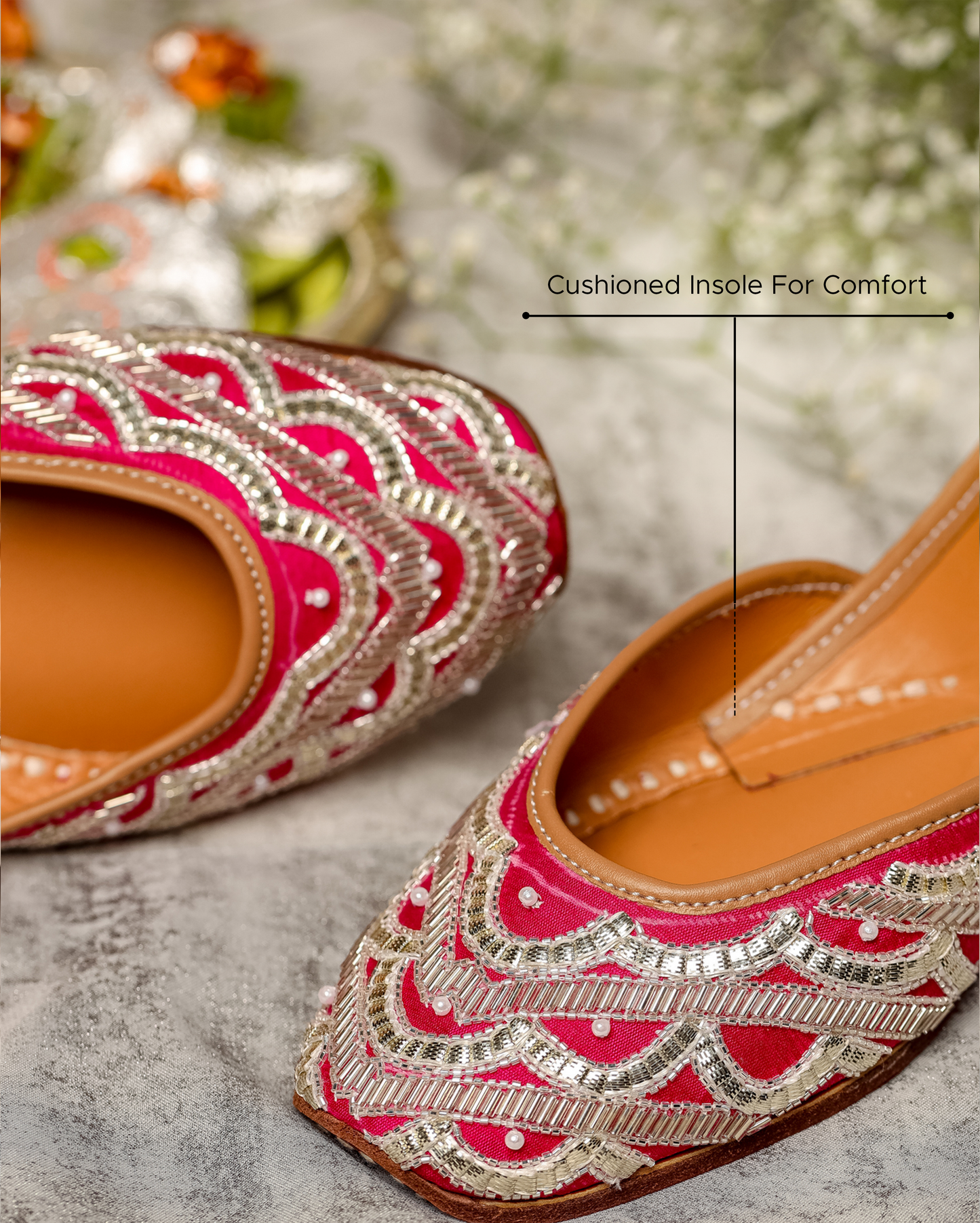 Spanish Pink Handcrafted Jutti Quick Cart