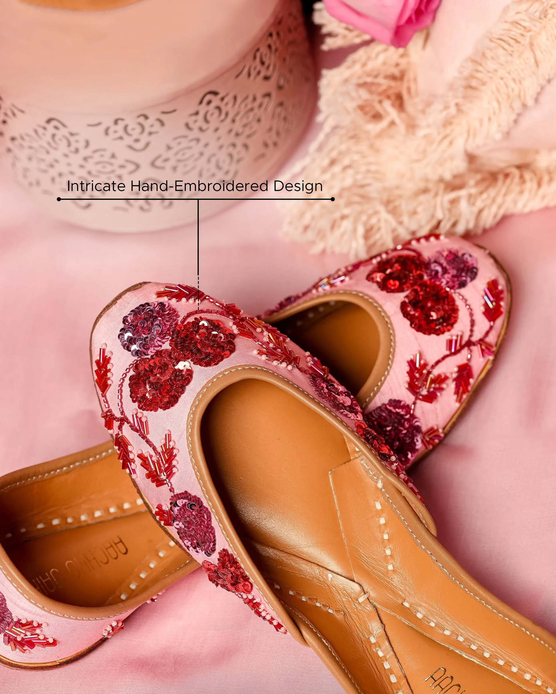 Tea Rose Handcrafted Jutti My Store