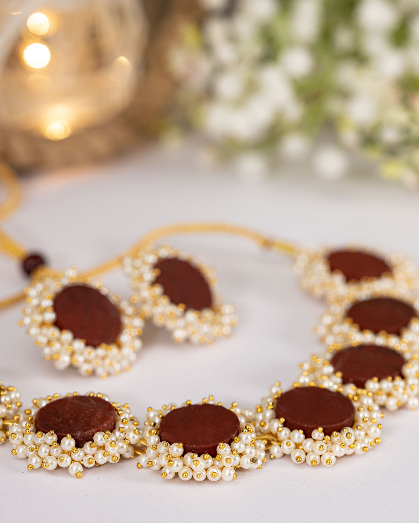 Chocolate Pearl Handcrafted Necklace Quick Cart