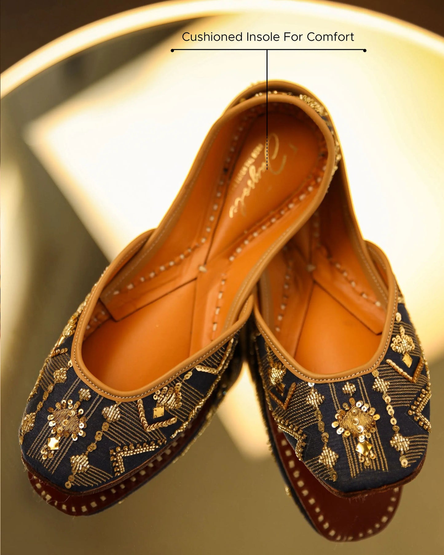 Elite Blue Handcrafted Jutti My Store