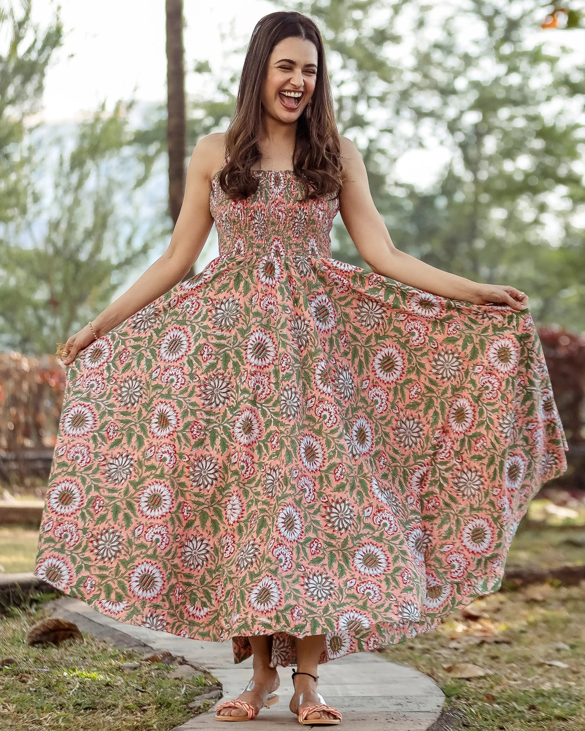 Rebecca Smocked Cotton Dress My Store