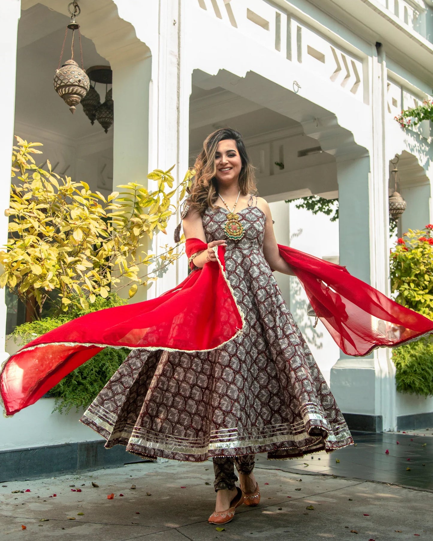 Plum Kitten Handblock Suit Set My Store