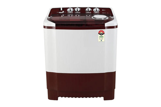 LG 8 Kg, 5 Star Semi Automatic Washing Machine – Burgundy, Roller Jet Pulsator & Soak Function (P8035SRAZA.ABGQEIL) My Store