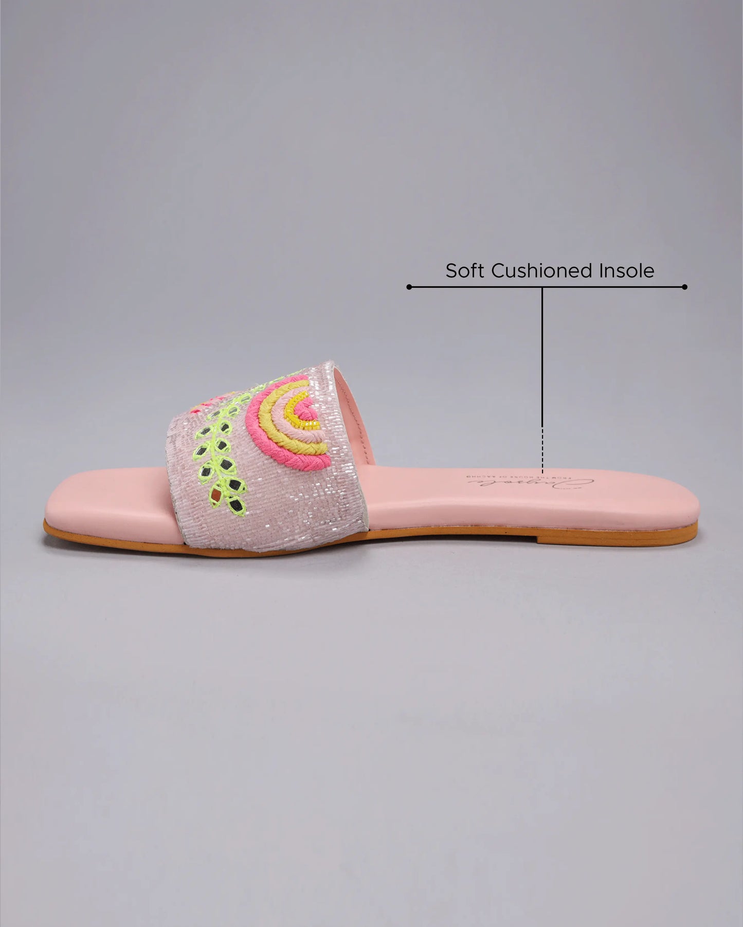 Pink Mystery Handcrafted Flats My Store