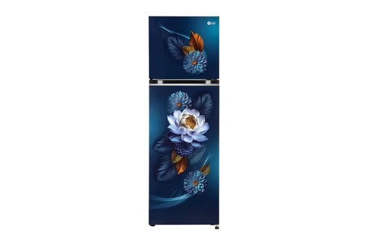 LG 272L Double Door Refrigerator, Smart Inverter Compressor, Convertible, Frost-Free, Blue Waterlily Finish, 2 Star(GL-S312SBWY.ABWZEBN) My Store