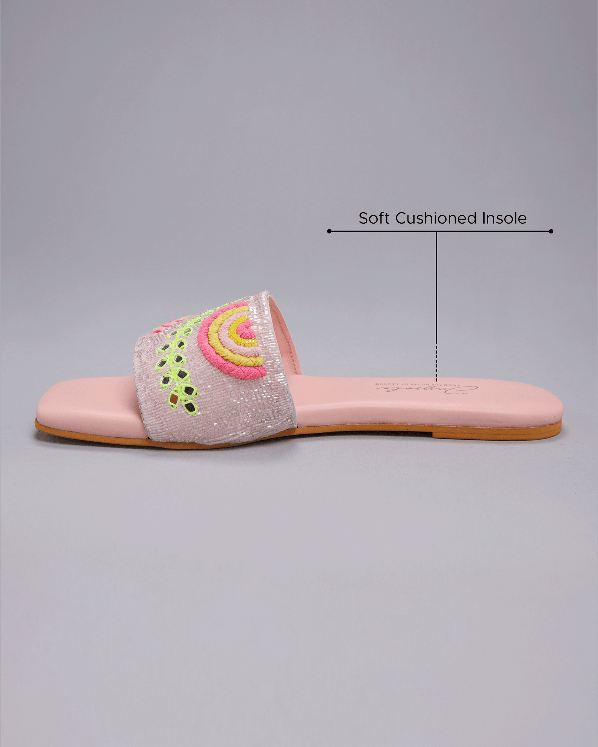 Pink Mystery Handcrafted Flats My Store