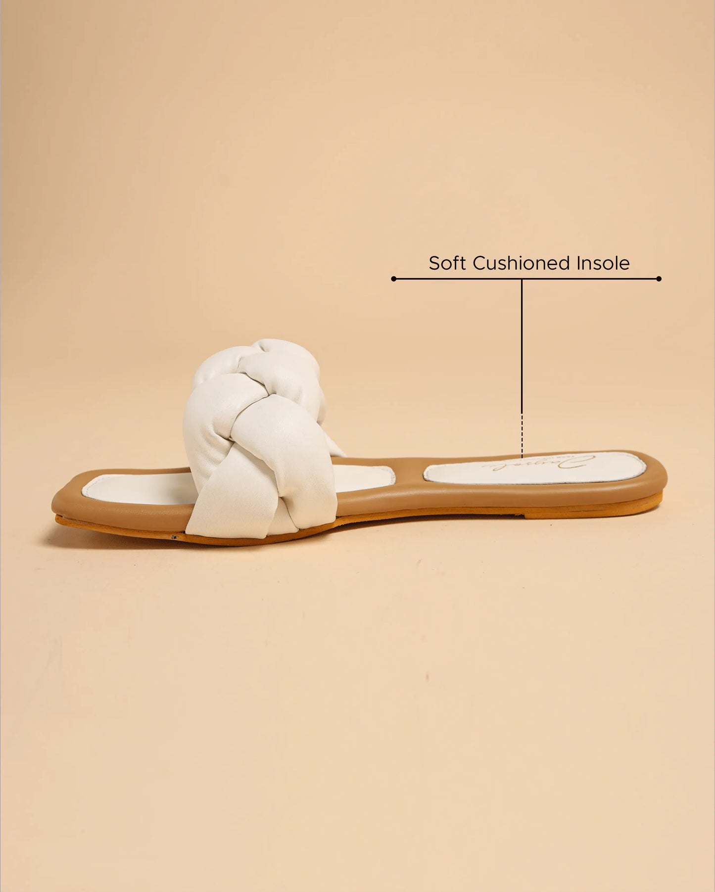 Cloud Dancer Braided Slides My Store