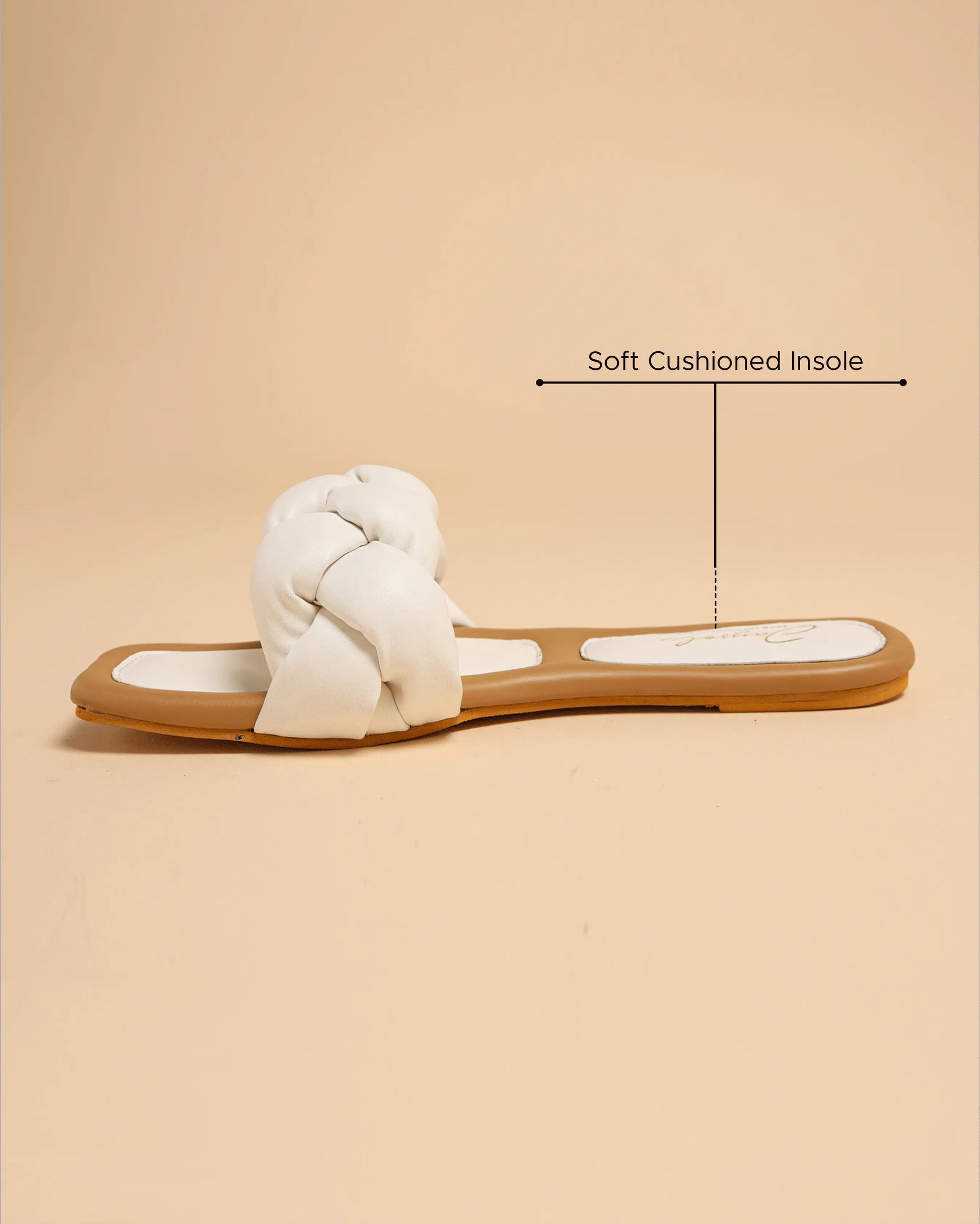 Cloud Dancer Braided Slides My Store