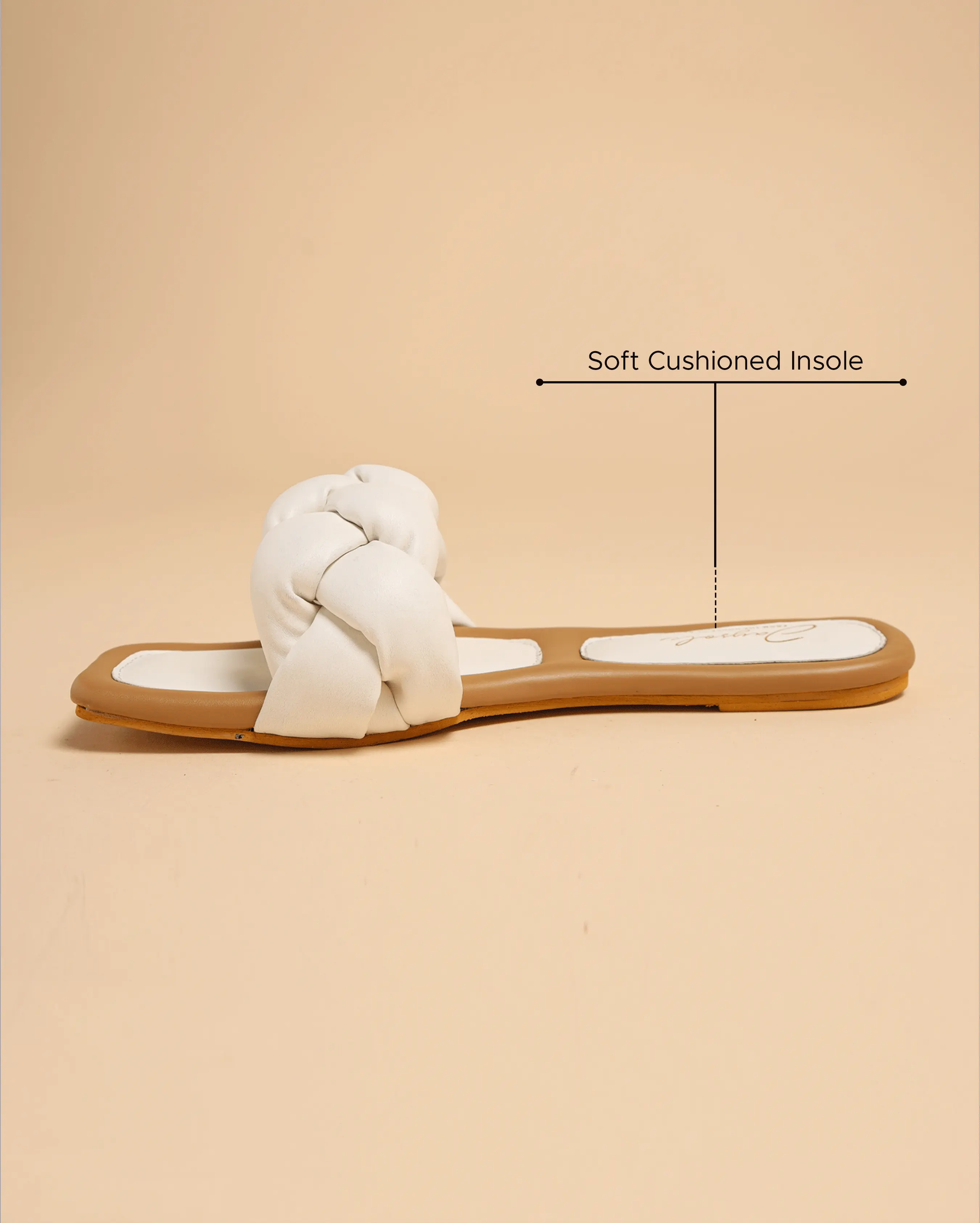 Cloud Dancer Braided Slides My Store