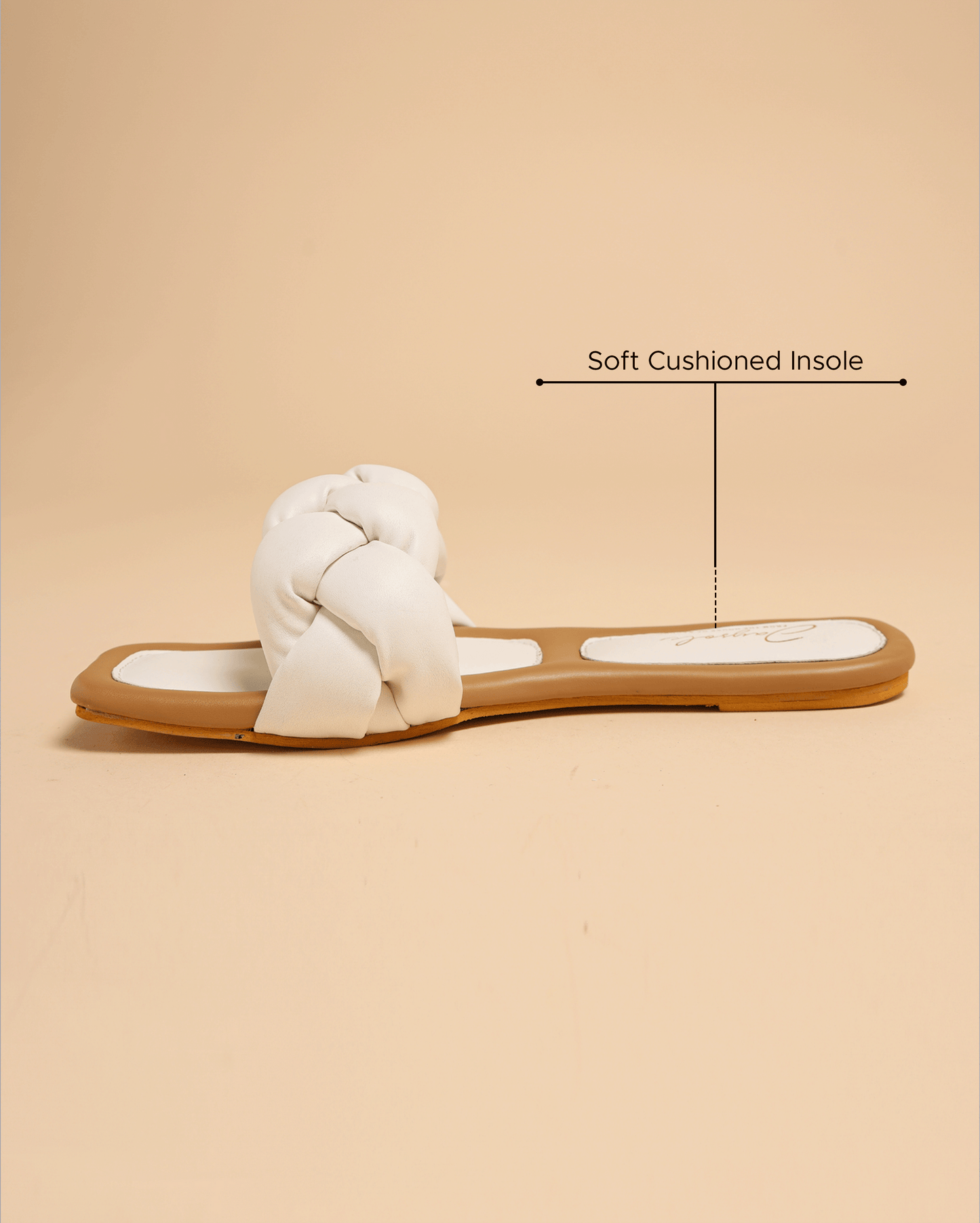 Cloud Dancer Braided Slides My Store