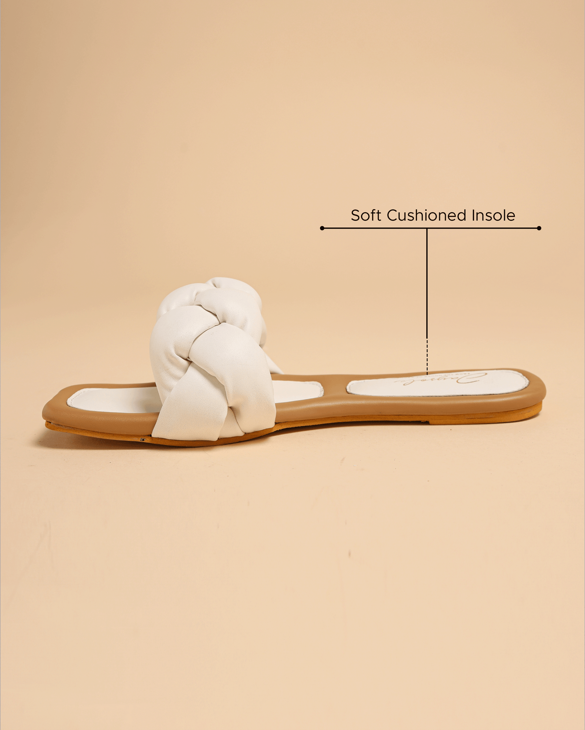 Cloud Dancer Braided Slides My Store