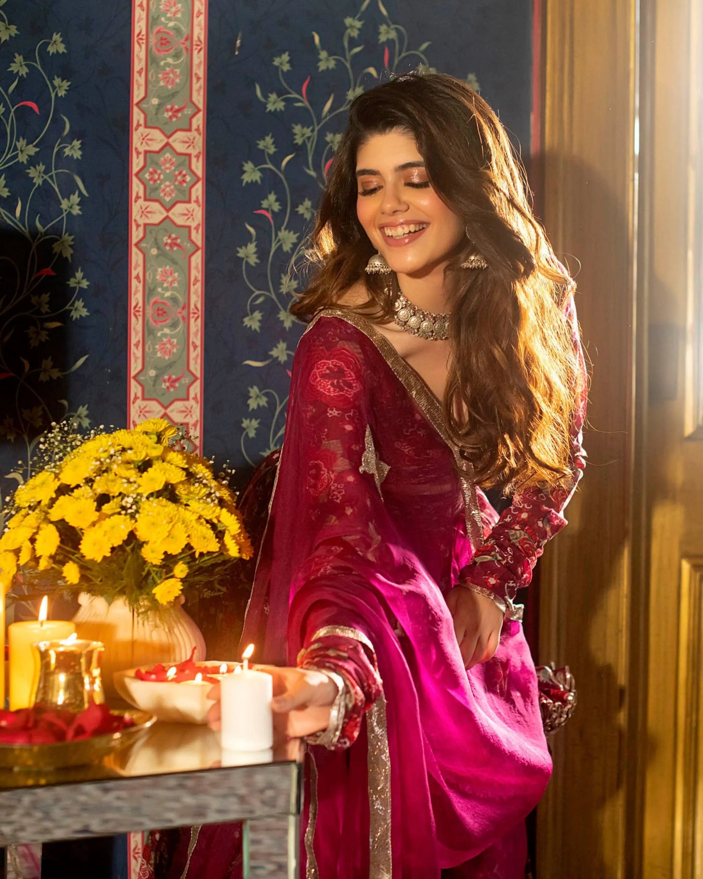 Inina Chanderi Lehenga Set My Store