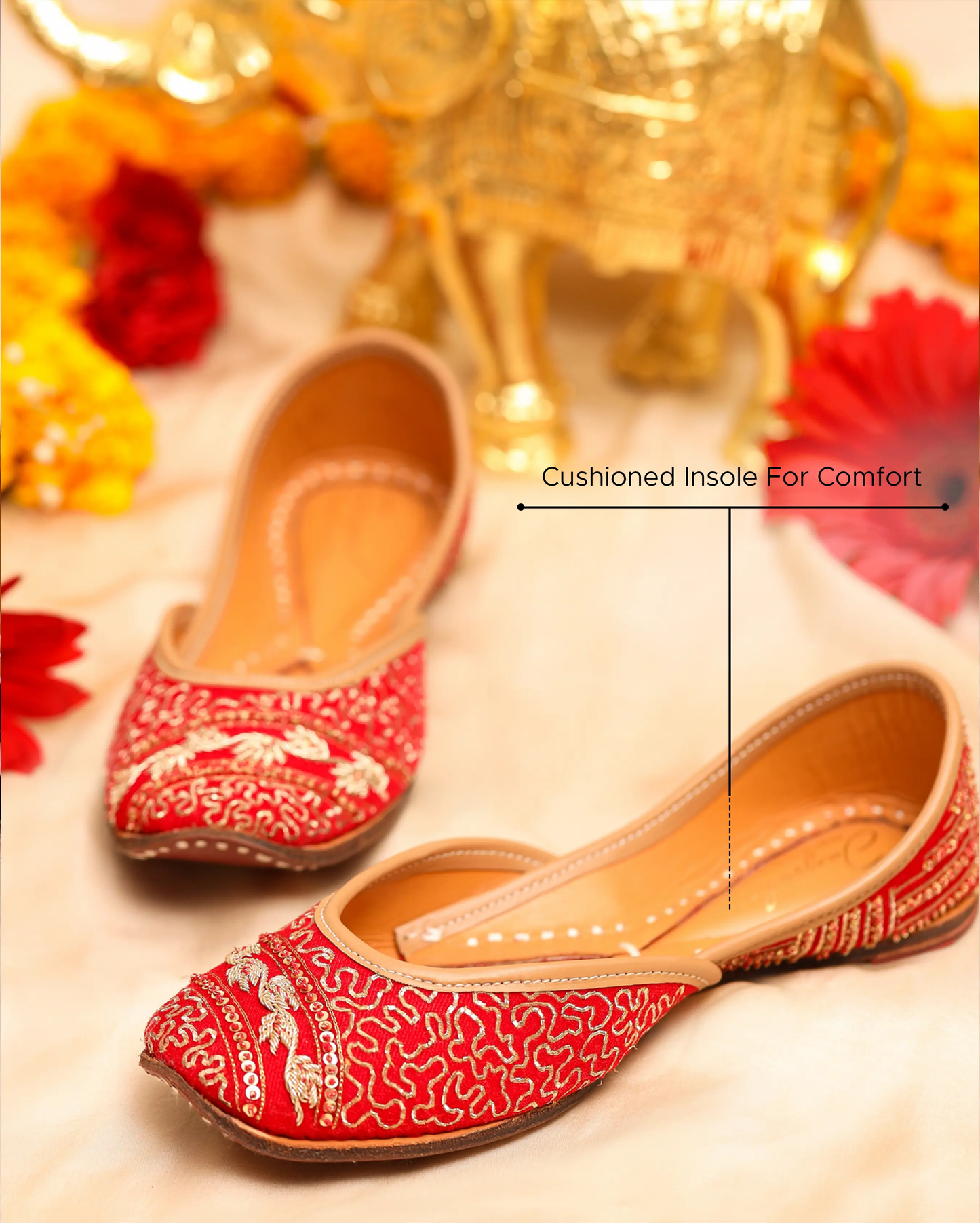 Curve Pink Handcrafted Jutti My Store