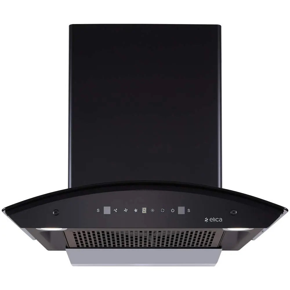 Elica FLCG PLUS 600 HAC LTW MS NERO Auto Clean Wall Mounted Chimney My Store