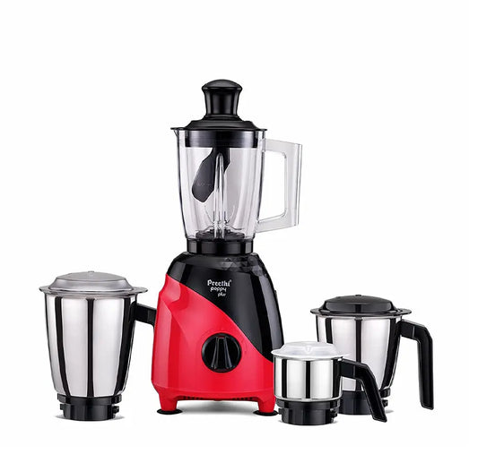 Preethi Peppy Plus MG-246 Mixer Grinder, 750 watt, Red-Black My Store