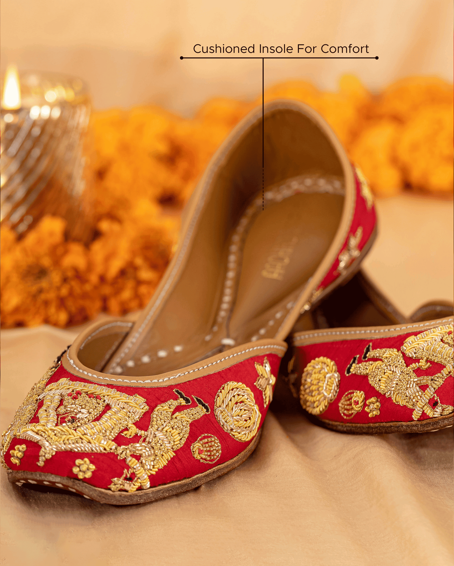 Blushing Bride Handcrafted Jutti Quick Cart