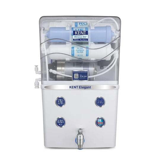 KENT Elegant RO Water Purifier | RO + UF + TDS Control + UV LED Tank | 8L Tank | 15 LPH Flow My Store