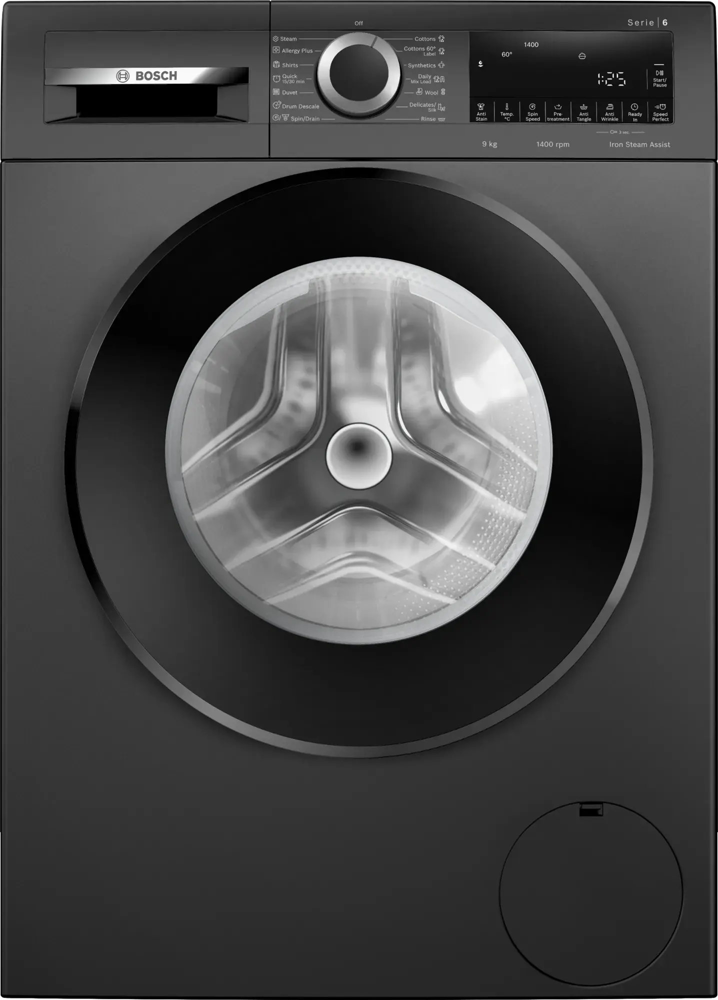 Bosch washing machine, front loader 9 kg 1400 rpm (WGA244ZTIN) My Store