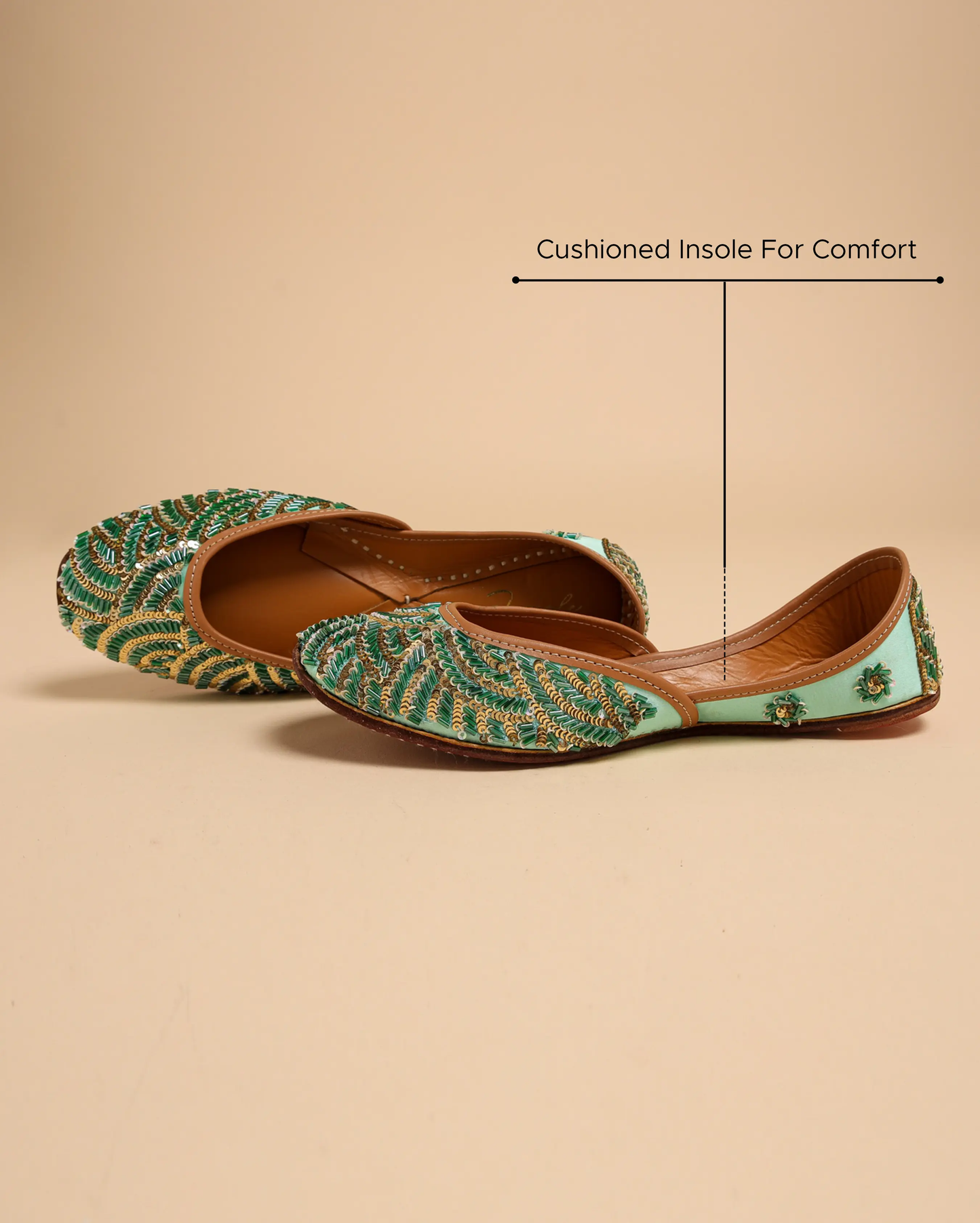 Old Green Handcrafted Jutti My Store